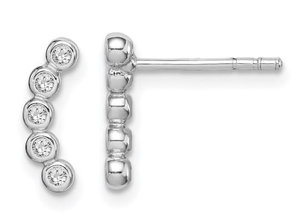 Sterling Silver Earrings Style QE14758 - Classique Jewelry Inc.