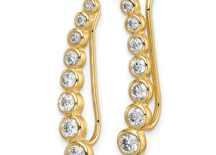 SS/Gold Plated Earrings Style QE14810 - Classique Jewelry Inc.