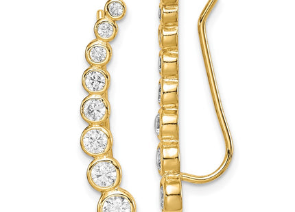 SS/Gold Plated Earrings Style QE14810 - Classique Jewelry Inc.