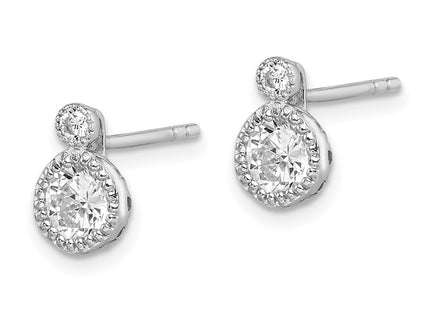 Sterling Silver Earrings Style QE14818 - Classique Jewelry Inc.