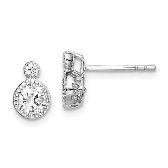 Sterling Silver Earrings Style QE14818 - Classique Jewelry Inc.