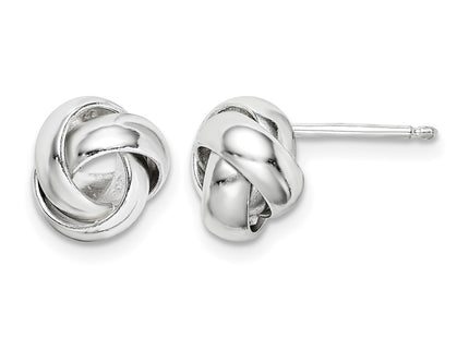 Sterling silver knot earrings