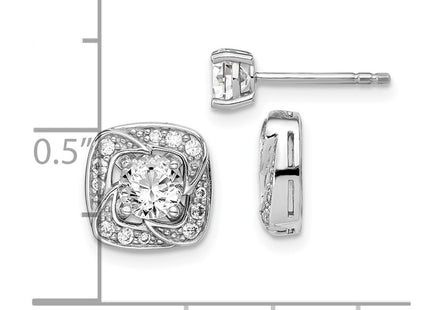 Sterling Silver Earrings Style QE14878 - Classique Jewelry Inc.