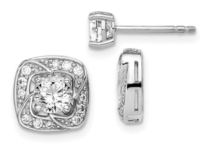 Sterling Silver Earrings Style QE14878 - Classique Jewelry Inc.