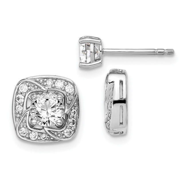 Sterling Silver Earrings Style QE14878 - Classique Jewelry Inc.