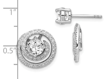 Sterling Silver Earrings Style QE14879 - Classique Jewelry Inc.