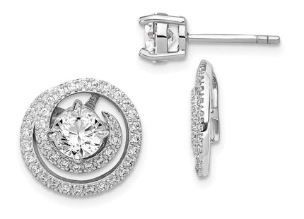 Sterling Silver Earrings Style QE14879 - Classique Jewelry Inc.