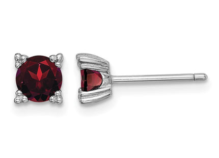 Sterling silver garnet earrings