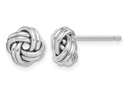 Sterling silver knot earrings