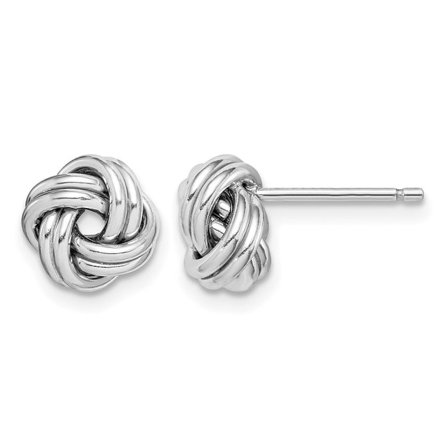Sterling silver knot earrings