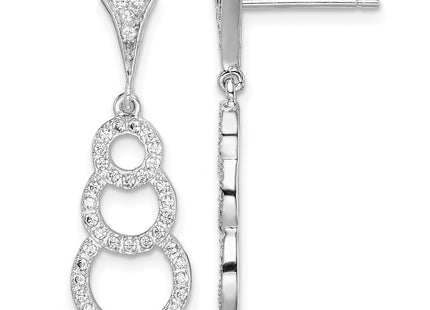 Sterling Silver Earrings Style QE15187 - Classique Jewelry Inc.