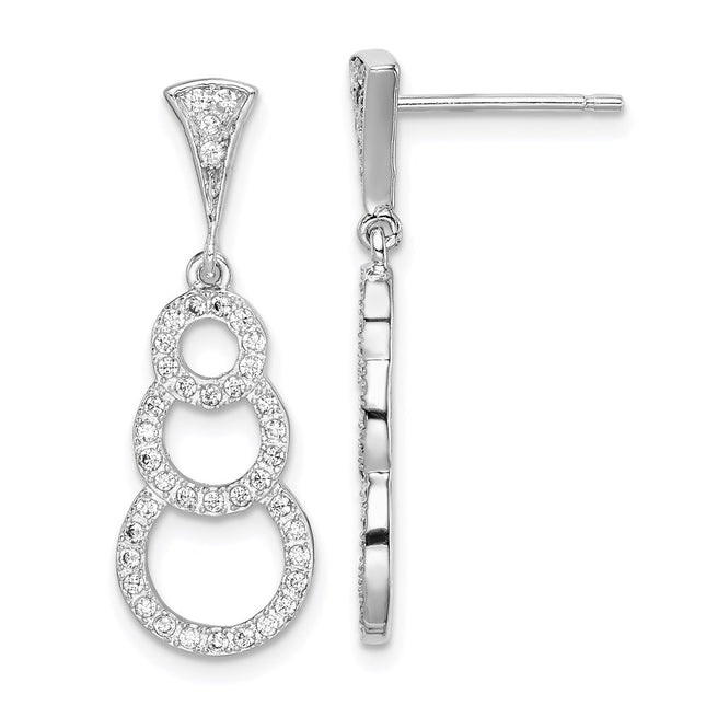 Sterling Silver Earrings Style QE15187 - Classique Jewelry Inc.