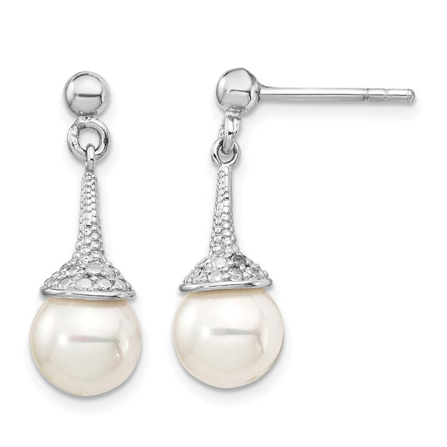 Sterling Silver Earrings Style QE15236 - Classique Jewelry Inc.