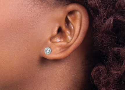 Sterling Silver Earrings Style QE15272 - Classique Jewelry Inc.