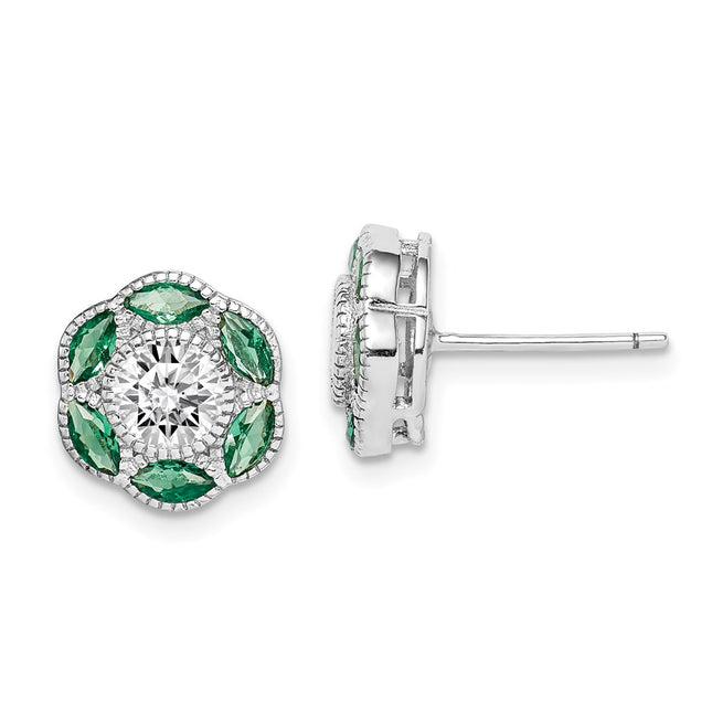 Sterling Silver Earrings Style QE15292 - Classique Jewelry Inc.