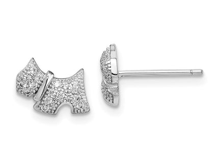 Sterling Silver Earrings Style QE15305 - Classique Jewelry Inc.