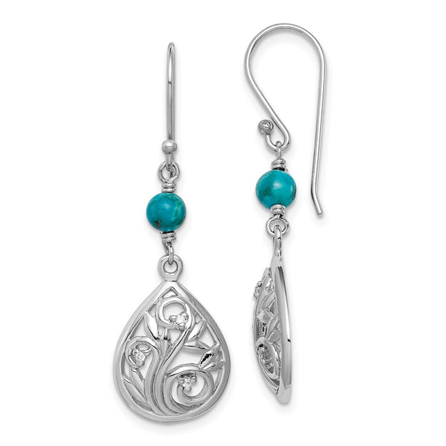 Sterling Silver Earrings Style QE15347 - Classique Jewelry Inc.