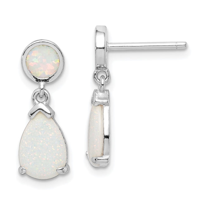Sterling Silver Earrings Style QE15400 - Classique Jewelry Inc.