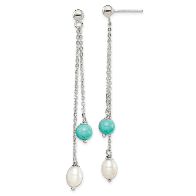 Sterling Silver Earrings Style QE15419 - Classique Jewelry Inc.