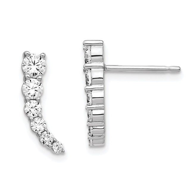 Sterling Silver Earrings Style QE15436 - Classique Jewelry Inc.