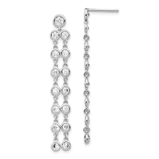 Sterling Silver Earrings Style QE15440 - Classique Jewelry Inc.