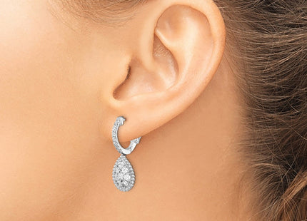 Sterling Silver Earrings Style QE15452 - Classique Jewelry Inc.