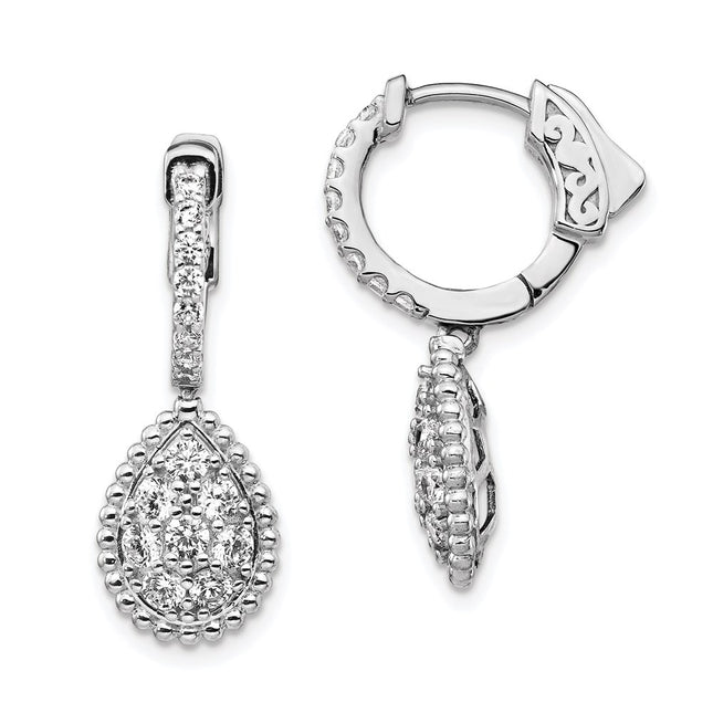 Sterling Silver Earrings Style QE15452 - Classique Jewelry Inc.