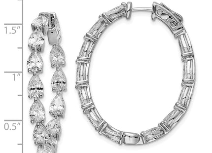 Sterling Silver Earrings Style QE15617 - Classique Jewelry Inc.