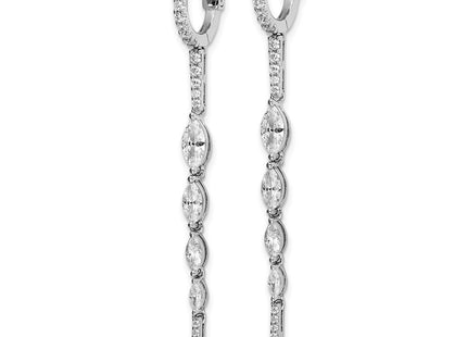 Sterling Silver Earrings Style QE15619 - Classique Jewelry Inc.