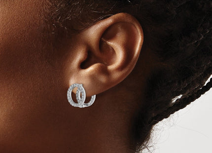 Sterling Silver Earrings Style QE15620 - Classique Jewelry Inc.