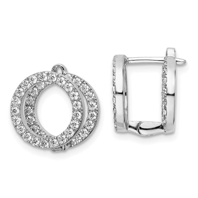 Sterling Silver Earrings Style QE15620 - Classique Jewelry Inc.