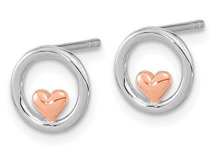 SS/Rose Plated Earrings Style QE15647 - Classique Jewelry Inc.