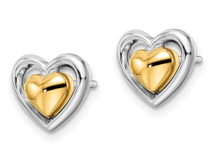 SS/Gold Plated Earrings Style QE15648 - Classique Jewelry Inc.