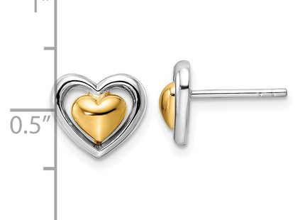 SS/Gold Plated Earrings Style QE15648 - Classique Jewelry Inc.