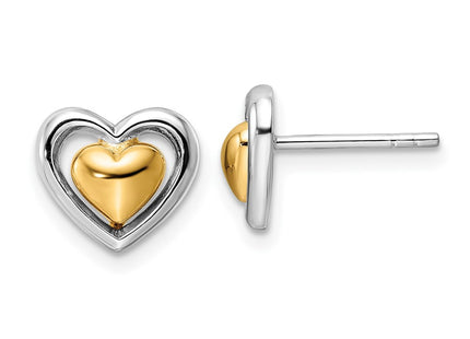 SS/Gold Plated Earrings Style QE15648 - Classique Jewelry Inc.