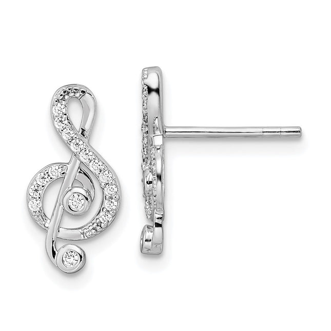 Sterling Silver Earrings Style QE15653 - Classique Jewelry Inc.
