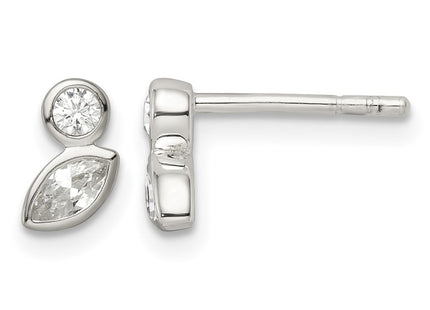 Sterling silver cubic zirconia earrings