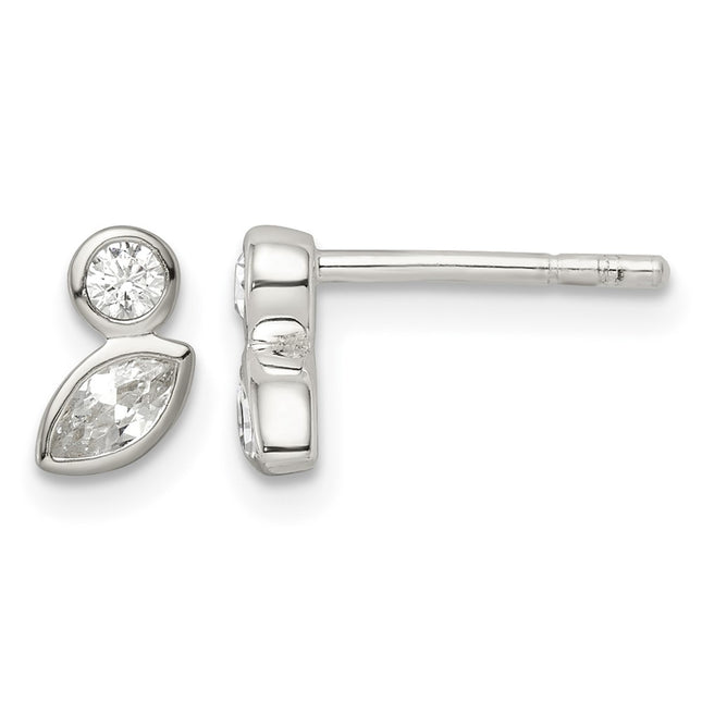 Sterling silver cubic zirconia earrings