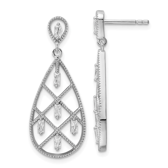 Sterling Silver Earrings Style QE15701 - Classique Jewelry Inc.