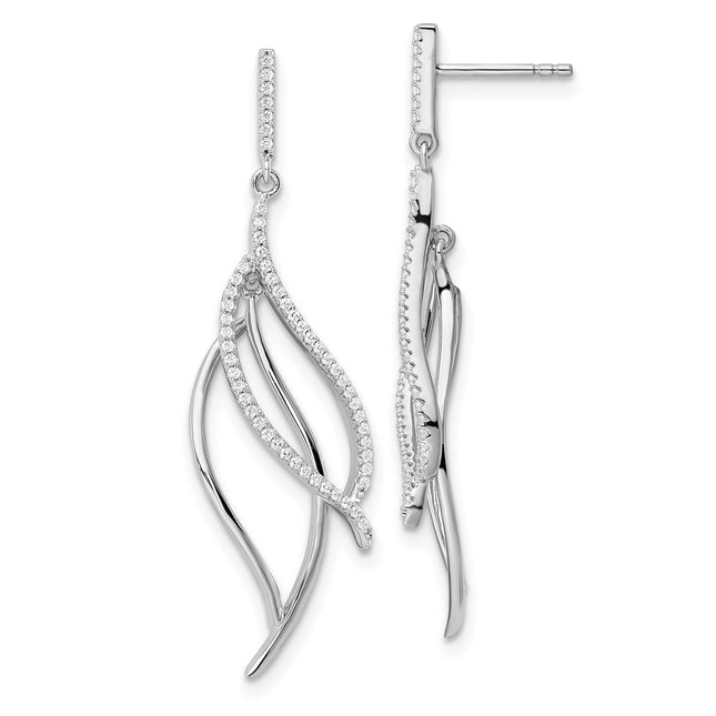Sterling Silver Earrings Style QE15702 - Classique Jewelry Inc.