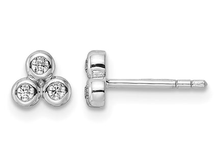 Sterling silver cubic zirconia earrings