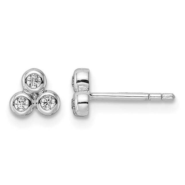 Sterling silver cubic zirconia earrings