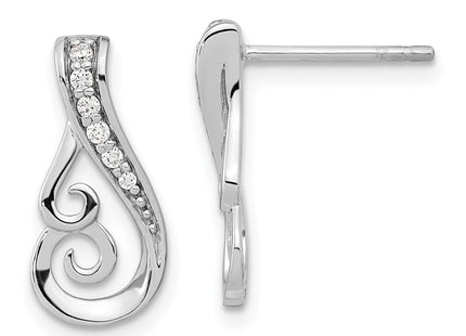 Sterling Silver Earrings Style QE15719 - Classique Jewelry Inc.