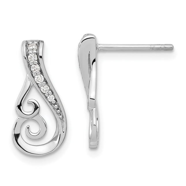 Sterling Silver Earrings Style QE15719 - Classique Jewelry Inc.