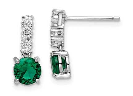 Sterling Silver Earrings Style QE15760 - Classique Jewelry Inc.