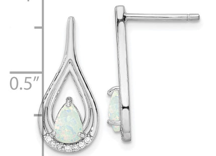 Sterling Silver Earrings Style QE15803 - Classique Jewelry Inc.