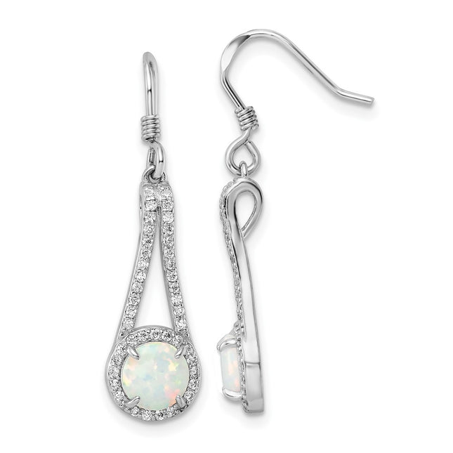 Sterling Silver Earrings Style QE15805 - Classique Jewelry Inc.