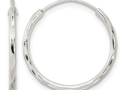 Sterling silver hoop earrings