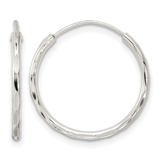Sterling silver hoop earrings