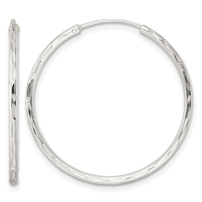 Sterling silver hoop earrings